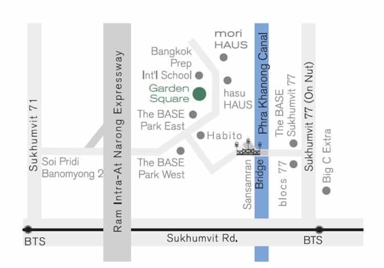 NA-H2016 ให้เช่า Townhouse โครงการ Garden สุขุมวิท 77 โดย แสนสิริ /4ห้องนอน 3 ห้องน้ำ ย่านใจกลางอ่อนนุช