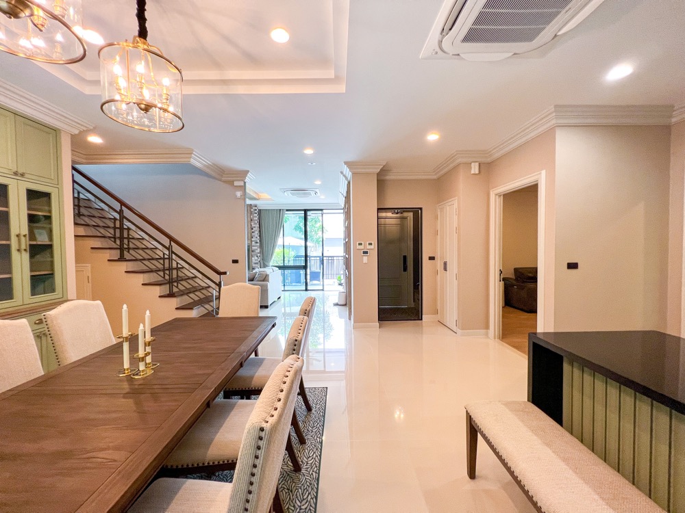 RH805 🔥For rent Single House Krungthep-Kreetha  5+1bedroom fully-furnited