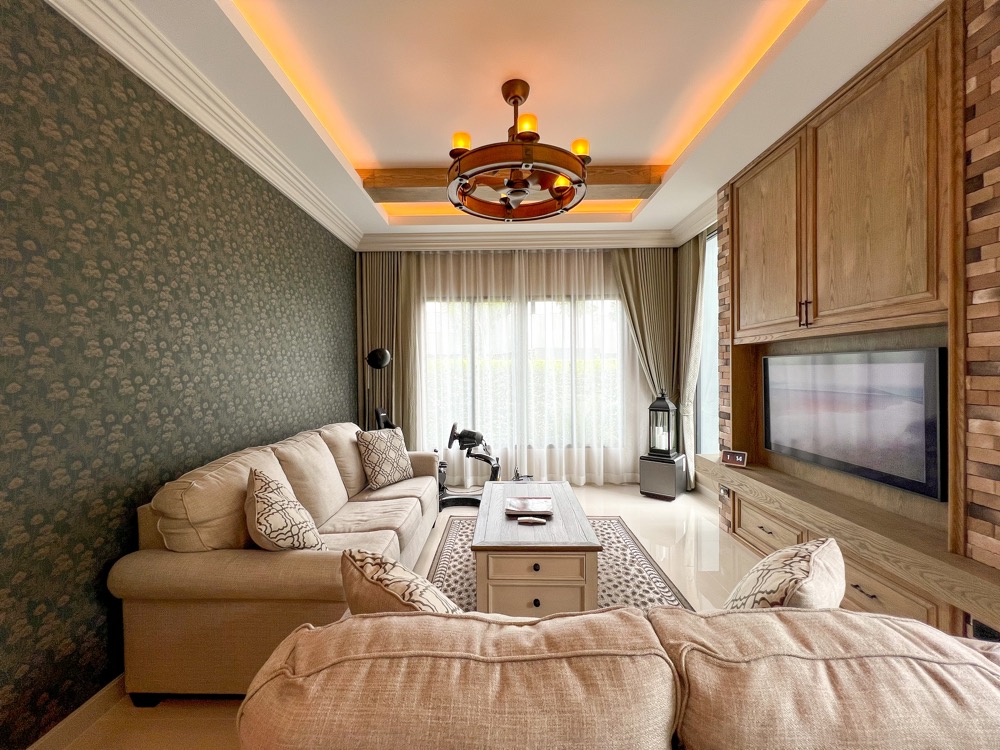 RH805 🔥For rent Single House Krungthep-Kreetha  5+1bedroom fully-furnited