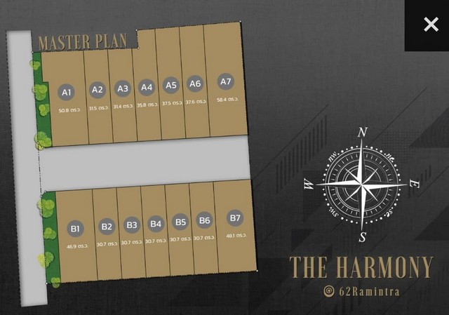 RH1220 ให้เช่า ทาวน์โฮม 4 ชั้น โครงการ The Harmony รามอินทรา 62 ติดแนวรถไฟฟ้าสายสีชมพู