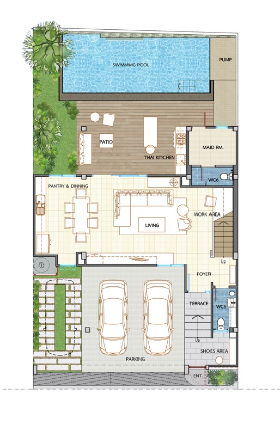 SH1205 ให้เช่า / ขาย บ้านเดี่ยว 3 ชั้นใจกลางเมือง อินทามระ9  มีสระว่ายน้ำส่วนตัว