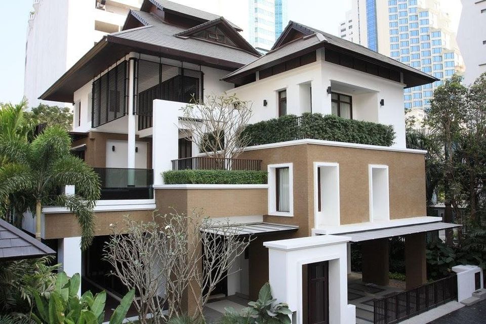 RH022823 RENT Single House with Private pool in Asoke 4 beds 5 baths 680 sq.M. Near BTS Asoke station