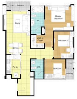 RC040524 Condo for rent/sale The Bloom Sukhumvit 71, 3 Bedroom near BTS Phra Khanong