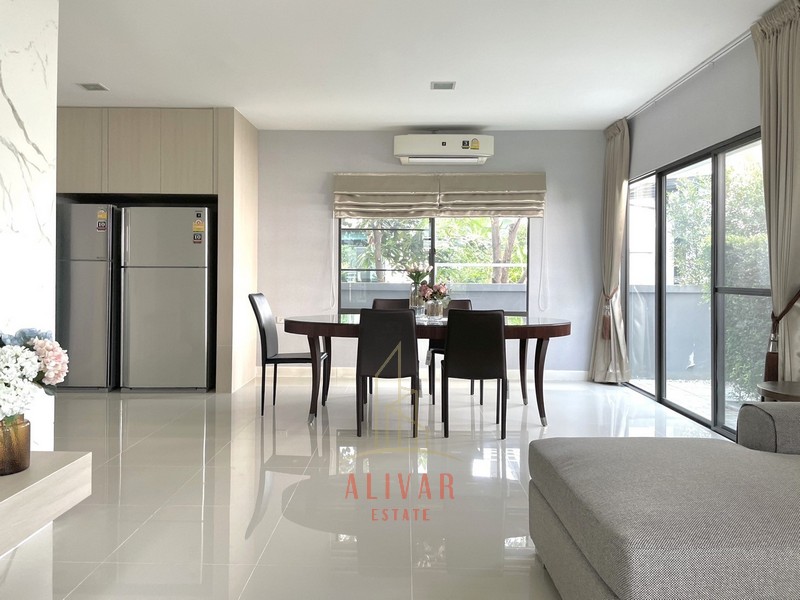 RH050524 ให้เช่า บ้านเดี่ยว 2ชั้น บ้านมัณฑนา อ่อนนุช-วงแหวน 3 Fully furnished ใกล้ เมกกะบางนา และ สนามบินสุวรรณภูมิ