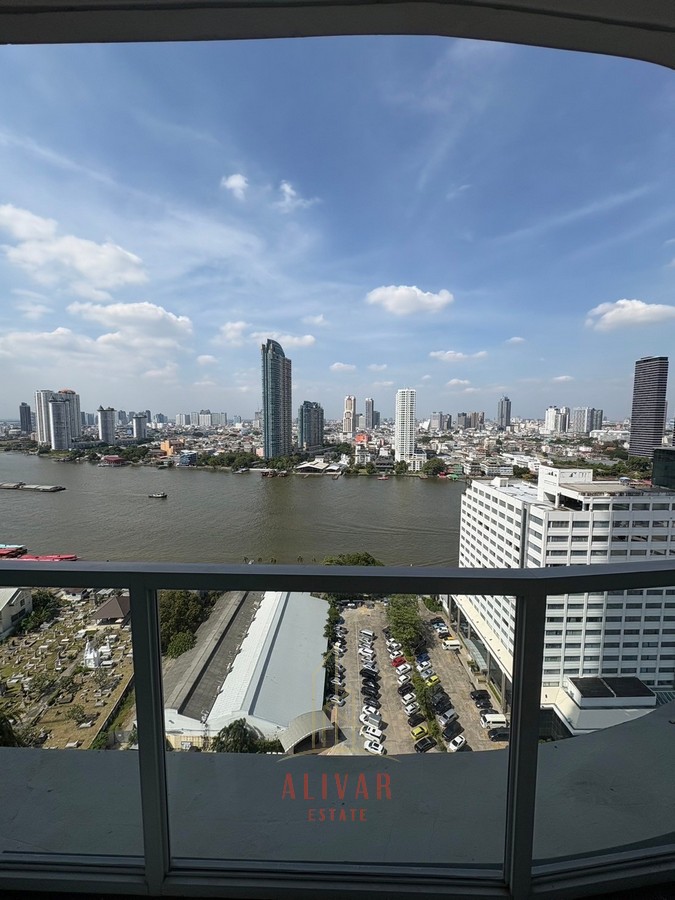 RC010625 Condo for rent, Maenam Residence, Chao Phraya River view Near BTS Saphan Taksin