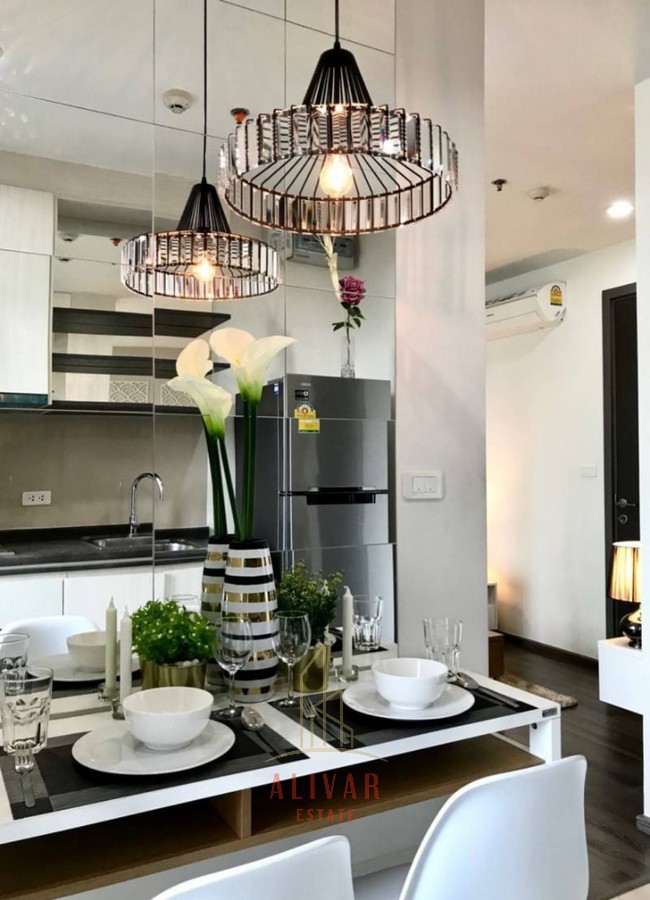 RC010525 ให้เช่า/ขาย Condo The Base Park West Fully Furnished สุขุมวิท 77 ใกล้ BTS อ่อนนุช